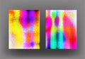 Multicolor, abstract, grainy banners